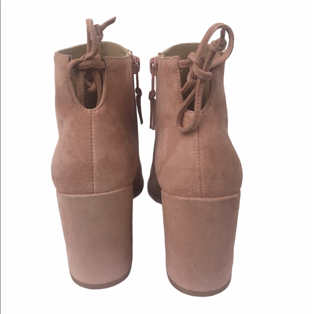 Stuart Weitzman Lofty Booties Naked Suede 6.5 $500 - image 4